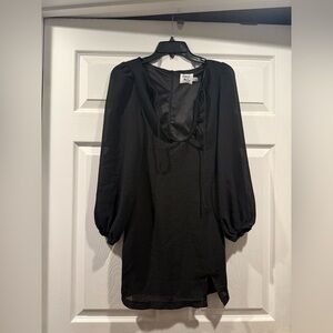 Princess Polly Elegant Black Long Sleeve Dress